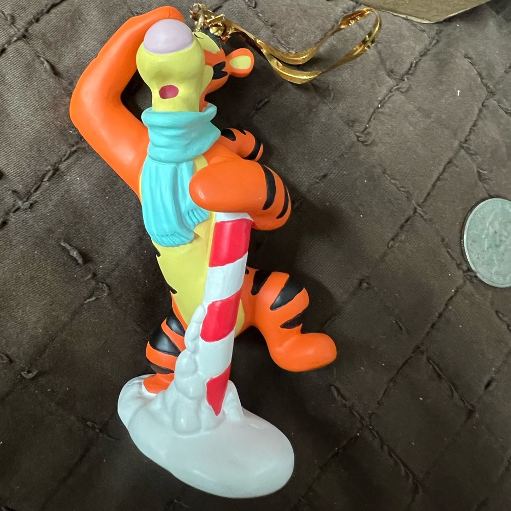 Winnie The Pooh Hard Plastic Ornaments - Tigger North Pole